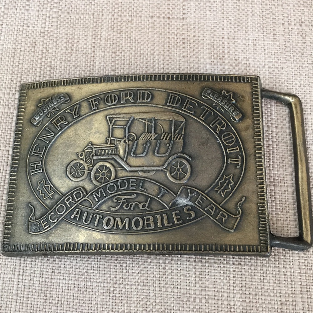 Henry Ford Detroit belt buckle